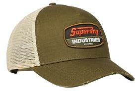 Superdry Béret Dirt Road Trucker pour femme, kaki foncé, taille unique