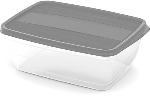 Curver Box mit Deckel Lebensmittel 2 L Vedo Frischhaltedose Kunststoff eckig Mikrowelle Spülmaschine Gefrierfach stapelbar