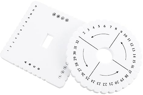 Anneome 2stücke Perlen Weben Mit Perlenschnurscheiben Flechtbrett Für Diy Handwerk Basteln Für Erwachsene Feinmotorik