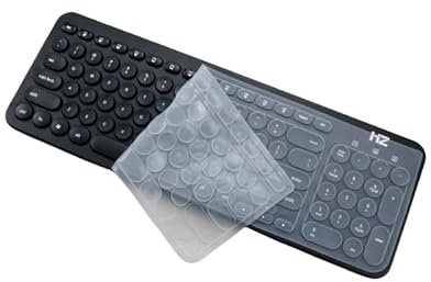 Silicone Laptop Keyboard Cover Skin Protector Compatible for Logitech K780 Multi Device Wireless Keyboard K 780 15.6 (Clear)