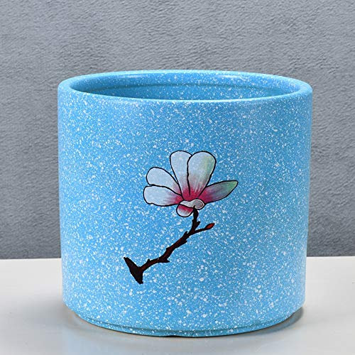 Pots de Plantes en céramique Plantes succulentes d'extérieur/d'intérieur Pot de Fleur récipient de Plante de Cactus en céramique avec Trou pour la décoration intérieure de la Maison de Bureau
