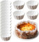 Moldes para Hornear y Cupcakes - 50 Moldes para Tartas Vascas, Postre y Magdalenas - Papel de 4/6/8 Pulgadas