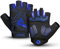 ATERCEL Fahrradhandschuhe Halbfinger für Herren Damen - Radsporthandschuhe MTB Handschuhe mit SBR-Polsterung für Radfahren, MTB, Fitness, Blau, M