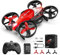 Holy Stone HS210F Mini Drohne für Kinder, 2 in 1 RC Quadrocopter mit Landmodus and Flugmodus, One Key Start Höhenhaltung, 3D Flips, Headless Modus Spielzeug Geschenke für Jungen,C0 (Rot)
