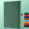 IN-LUXPRO Kalender 2025 2026 Wochenplaner,18-Monate Buchkalender (Jul.2025-Dez.2026) Monatskalender mit Ausgaben & Notizseiten A4(29 x 21.7 cm),mit Vegan-Leder & Notizseiten,Grün.