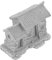 ibasenice Mini Maison Imitation Style Chinois Maison De Jardin Féerique Cabane De Village Miniature Maison De Campagne Féerique Ornements De Jardin Solaires Usine Poudre De Pierre Bleue Grey