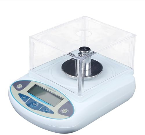 AYCDL Bilancia analitica da Laboratorio, Bilancia analitica di precisione da 500 g x 0,001 g, con Schermo e Display a LED, per Bilancia per Gioielli