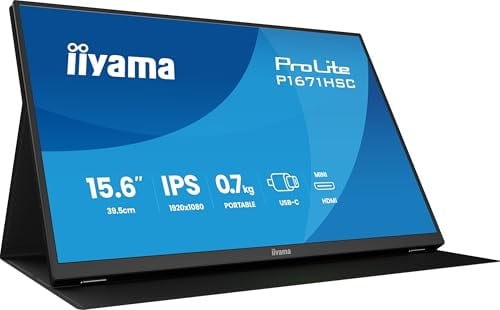 iiyama P1671HSC-B1-15.6,IPS,1920x1080/60Hz, 2 USB C/ 1 MINIHDMI