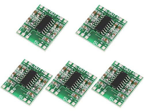 OVAQUIXI 5pcs PAM8403 Audio Amplifier Board Mini Digital Power Amp Module 3W+3W 2.5V-5.5V with Noise Reduction Circuit