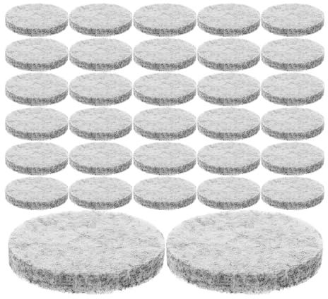 Runde Baumwoll Diffusorpads für Ätherische Öle, 100 Stück | Faser Baumwollkern, Nachfüllpads für Duftkette, Passend für 30mm Anhänger, Einfache Aromanutzung