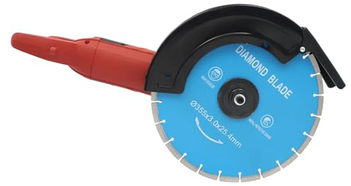 Electric Concrete Saw, 5800W 3800R/Min Power Tools, Dustless Disc Cutter with Suction Pump and Water Taps, Adjustable Depth Stone and Brick Cutter
