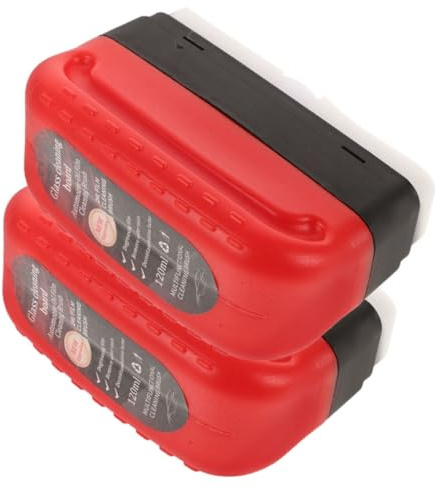 FRCOLOR 2pcs Powerful Car Glass Wipe Board Plastic Brush for Windshield and Side Windows, Effective Oil Film Cleaner Tool for Automotive Glass Cleaning and Decontamination
