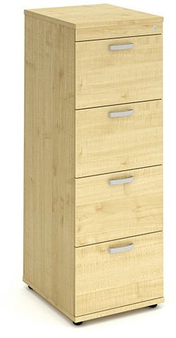 Impulse I000254 4 Drawer Filing Cabinet - Maple