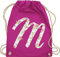 Shirtracer Turnbeutel Rucksack - M Rosen - Unisize - Fuchsia - sport beuteltasche buchstabe buchstaben beutel geschenk mit anfangsbuchstaben turnsäckchen bags kinderturnbeutel rucksäcke turnsackerl