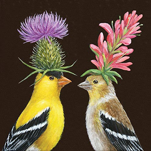 20 Servietten K?nstlerisches Vogelpaar als Tischdeko oder zum Basteln mit Serviettentechnik 33x33cm