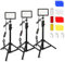 3 Packungen 70 LED Videoleuchte, Obeamiu 5600K USB Studio-Beleuchtungsset für Tisch-Flachwinkelaufnahmen farbenfroh Beleuchtung Produktporträt YouTube-Videofotografie (3 Packungen-D)