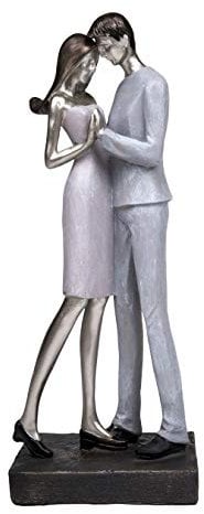 Maturi Summer of Love Couple in Embrace and Holding Hands Figurine, Gift, Home Decoration, 34cm / 13.4