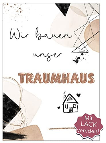 Joli Coon 40 Meilensteinkarten Hausbau - Hausbau Tagebuch für Erinnerungen