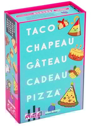 Blue Orange - Taco Chapeau Gâteau Cadeau Pizza - Cadeau d'anniversaire Idéal - Jeu d'Ambiance Fun et Délirant - dès 8 Ans, en Famille ou Entre Amis