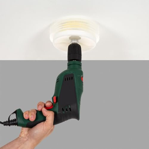 LEDKIA LIGHTING Corona Perforadora para Downlight con Recoge Polvo Varios Diámetros Amarillo
