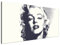 Estika Leinwand bilder - Pop Art Marilyn Monroe, Schwarz Weiß - 115x55 cm, 1 teilige kunstdruck - Wandbilder wohnzimmer, schlafzimmer, Moderne wanddeko, Bild auf leinwand - Pop Art bilder - 735A_1AE