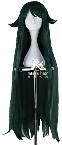 Japanese Game SaYa No Uta women Saya cosplay wig Saya role play long green hair wig costumes + Wig Cap
