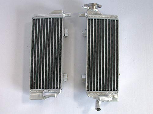 FSMOTO Compatible con radiador de aluminio K-TM 2008-2012 - 125/144/150/200/250/300 SX/XC/XC-W/EXC/MXC