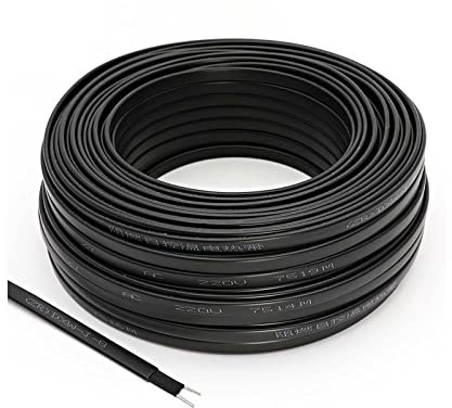 DHVIJA 30m 220V Self Regulating Heating Cable 8mm Drain Water Prevent Pipe Freeze Heat Trace System Defrost Snow Melting Wires joyous (Color : 30m)