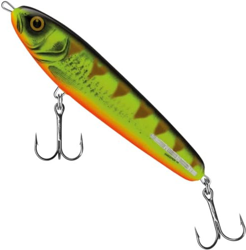 Salmo Sweeper Sinking - Jerkbait Wobbler, Salmo Farben:Mat Tiger, Länge/Gewicht/Laufverhalten/Tauchtiefe:14cm / 50g / sinkend / 1.0m