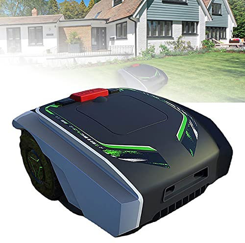 Robot rasaerba, robot rasaerba da giardino completamente automatico, robot da prato con confini virtuali, ricarica automatica, pianificazione intelligente del percorso, altezza di taglio regolabile