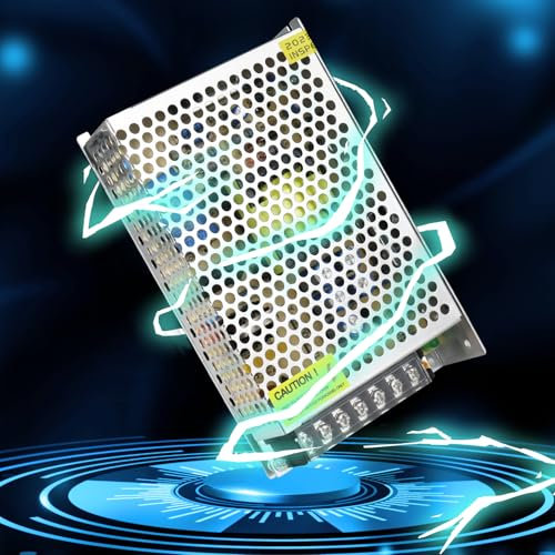 LightingWill Schaltnetzteil 12V 10A 120W Netzteil, LED Trafo Schaltwandler AC 230V auf DC 12 Volt, Adapter Transformator für LED Streifen Lichter, 3D Drucker, CCTV, LED Beleuchtung