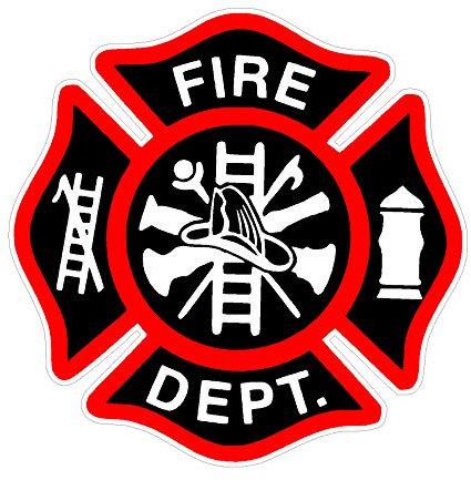 WildeBabsKLBT 15 cm Hochwertiger Autoaufkleber Sticker Aufkleber selbstklebende Folie Fire Deparment Logo Firefighter Feuerwehr D265