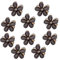 PAITOK Ensemble de mini pinces à cheveux en forme de fleur, pinces à cheveux antidérapantes pour filles femmes,quotidien,fête,mariage,accessoires de coiffure (10 pièces, noir)