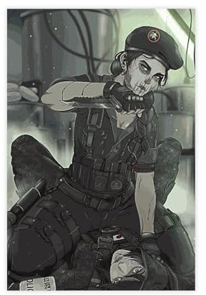 Poster Game Rainbow Six Siege Operator Fuze (4) Leinwand-Poster, Wandkunst, Dekordruck, Bild Gemälde für Wohnzimmer, Schlafzimmer, Dekoration, ungerahmt, 30 x 45 cm