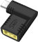 PNGKNYOCN USB C to Slim Tip Adapter,90 Degree USB C Male to Slim Square Yellow Tip Converter 65w PD Charger Adapter Compatible with Lenovo