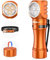 Wurkkos HD10 Rechargeable Flashlight - 1200 Lumens, Right Angle, Anduril 2.0 RGB UI, IP68 Waterproof, Magnetic, Pocket-Sized for Headlamp Use, Working, Hiking, Climbing - Orange 4000K