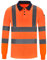 AYKRM Orange Hi Vis Viz Visibility Safety Long sleeves Work Polo Shirt hi vis Polo Shirt (XS-8XL)