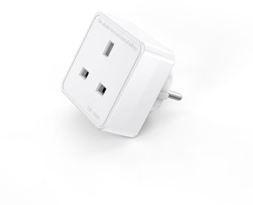 UK to European Plug Adapter, Travel Plugs UK to EU Plug Adapter, EU Adapter Plug UK to Europe, EU Travel Adapter UK to Europe, Turkey Plug Adapter Type G to C, E, F Spain, France Poland, Italy (1Pack)