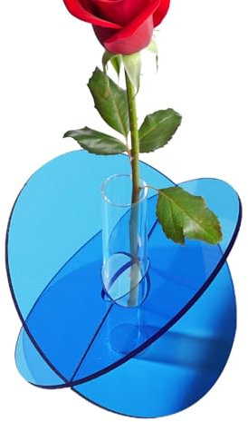 Vase serre-livres pour fleurs, vase en acrylique, pièce maîtresse décorative,Vases esthétiques en acrylique transparent - Vase à fleurs élégant, serre-livres haute résistance, pour la décoration de la