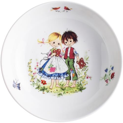 KAHLA 203418A50852C Kids tiefer Teller 18 cm Hänsel und Gretel | Suppenteller mit Hänsel und Gretel Design aus Porzellan