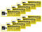 YIKIADA 10 Pack Warning Front Rear Dash Cam Recording Sticker 150×50mm Vinyl Removable Waterproof Self Adhesive Car Decal for Vehicle Window Outside