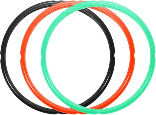 Silicone Sealing Ring for Instapot 6Qt, 5.7Litre Electric Pressure Cooker, Compatible with Instapot Duo V2, Instapot Duo Plus 60, BPA-Free, Food-Grade Silicone,3 Pack (6Qt/5.7L)