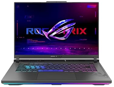 ASUS ROG Strix G16 16” QHD Nebula 240Hz Gaming Laptop Intel Core i9-13980HX NVIDIA GeForce RTX 4070 16GB RAM 1TB SSD 4-Zone RGB Keyboard WIN11 Eclipse Gray