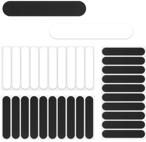 Bewudy 30 Stück Hutgrößen Reduzierer, 5mm Selbstklebend Hut Größe Reduzierer Schaumstoff Hut Verkleinerung Hutverkleinerer Hut-Schweißband Klebeband für Verschiedene Arten von Hüten (Schwarz, Weiß)