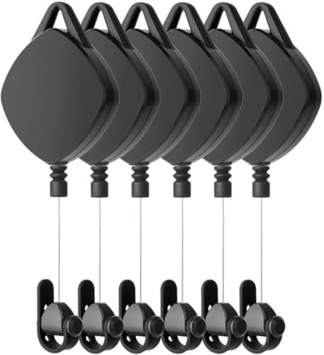 6 Packungen Einziehbares VR-Headset-Kabel-Management-System für Oculus Quest/Quest 2/Valve Index VR Zubehör für Oculu-S Rift S/Ps VR/Viv E Mit 360° U Noise-Free