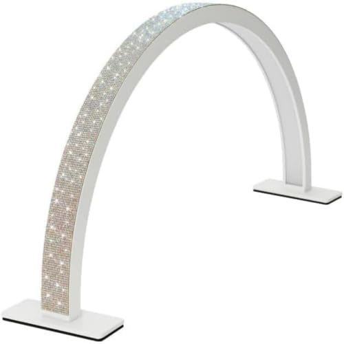 SAYEYBU 75cm Nagel Tischleuchte, HalbmondföRmige Led Nagel Tischleuchte für Nageltechniker, mit 3 Farbtemperaturen Dimmer, Tragbare Nagel Wimpernlampen, Geschenke für Frauen