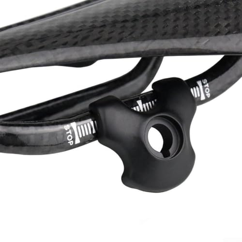 Jotekonoby 7 x 9 mm Klemme für Carbon-Sattelschienen, Stahl, für Sattelstütze, Sattelstütze, Fahrradclip, kompatibel mit ovalen Plus Rundschienen-Fahrrädern, Schwarz (2 Stück)
