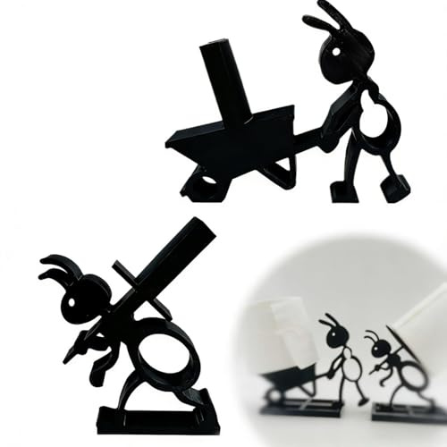 2 porta carta igienica divertente, porta carta igienica a forma di animale, divertente, formiche, carriola, porta carta igienica, per bagno, WC ospiti