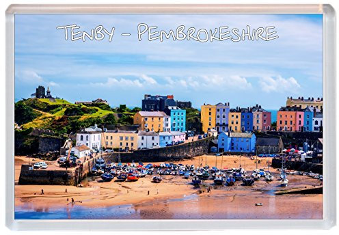 Tenby - Pembrokeshire - Wales - Jumbo Fridge Magnet ID591