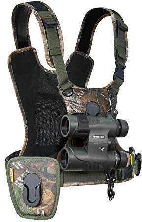 Cotton Carrier CCS G3 Camera Harness Binocular Camo - Brustgeschirr für 1 DSLR- oder DSLM-Kamera und 1 Fernglas